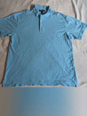 Kirkland Signature Men's Light Blue Polo Shirt